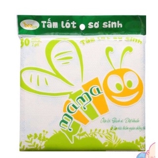 Tấm Lót Sơ Sinh MaMa 3 Lớp - 30 miếng/gói 20x20cm