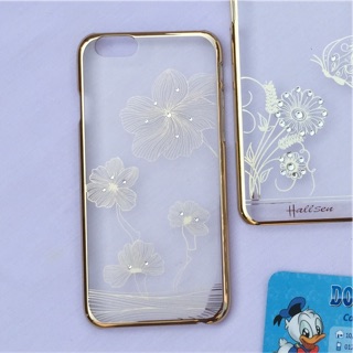 Ốp iphone 6 / 6s  viền xi vàng fullbox