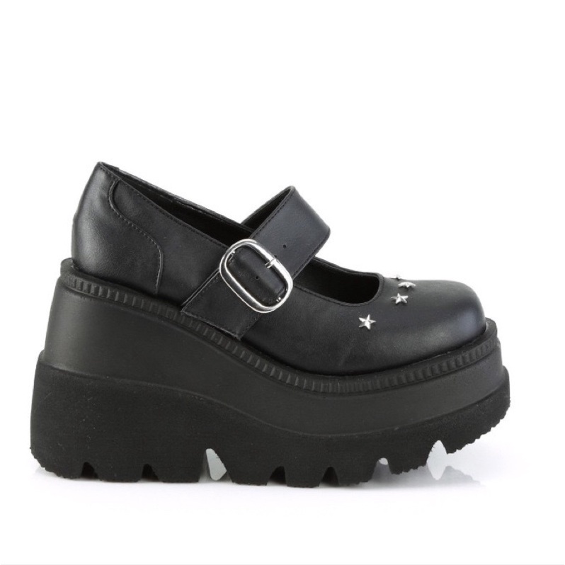 GIÀY BÚP BÊ 5 NGÔI SAO GOTHIC B285 ĐẾ CAO 10CMO