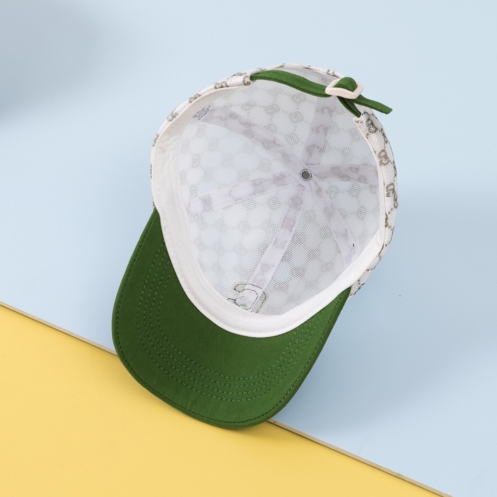 Mũ Lưỡi Trai Phối Lưới Thêu Chữ C Thoáng Khí Thời Trang Mùa Hè Cho Bé 3-8 Tuổi