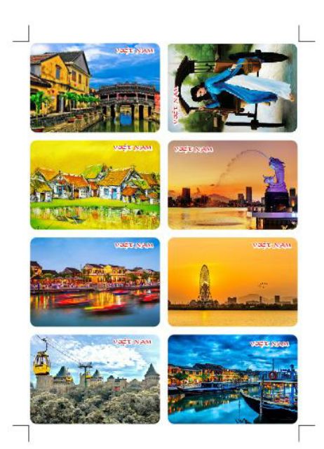 5 Magnet hít nam châm gắn tủ lạnh hình ảnh các địa danh Việt Nam
