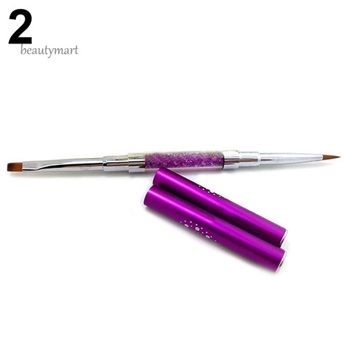 Cọ vẽ móng UV DIY hai đầu đính đá lấp lánh