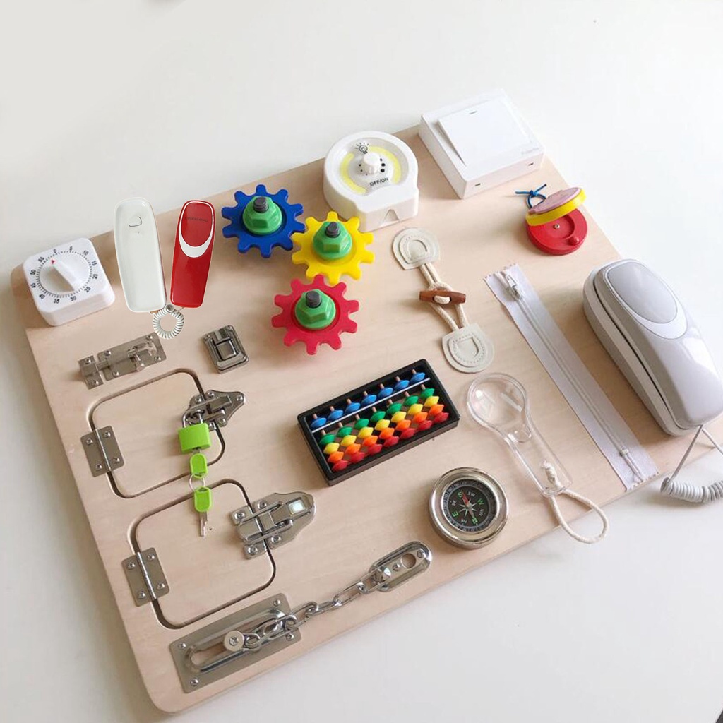 [lzdjhyke3] Bảng Mạch Điện Thoại Đồ Chơi Nhận Diện Montessori
