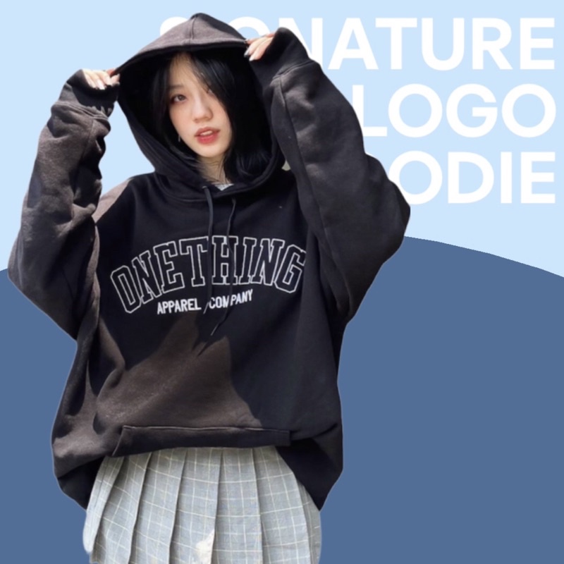 SIGNATURE LOGO HOODIE - Áo khoác nỉ có nón