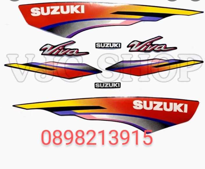 Bộ tem Suzuki viva 110 các màu lựa