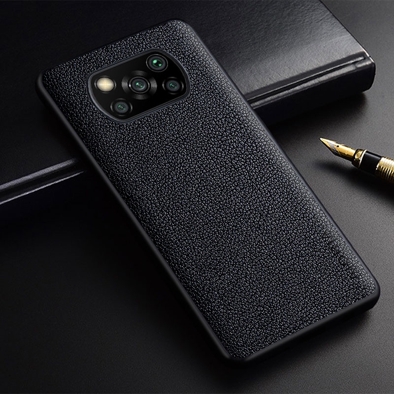 Bao Da Điện Thoại pu Màu Trơn Trọng Lượng Nhẹ Đơn Giản Cho xiaomi poco x3 nfc x3 pro x3 gt Ốp