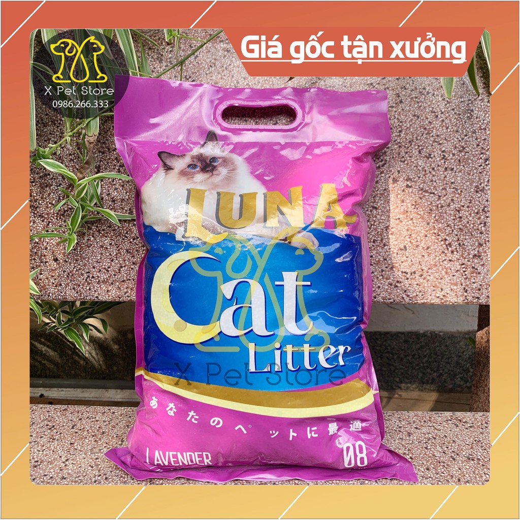 Cát Vệ Sinh Cho Mèo, Cát Mèo Luna Litter, Túi 8L