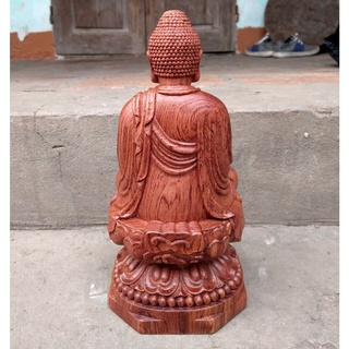 Phật Adida - Gỗ Hương - Cao 30cm