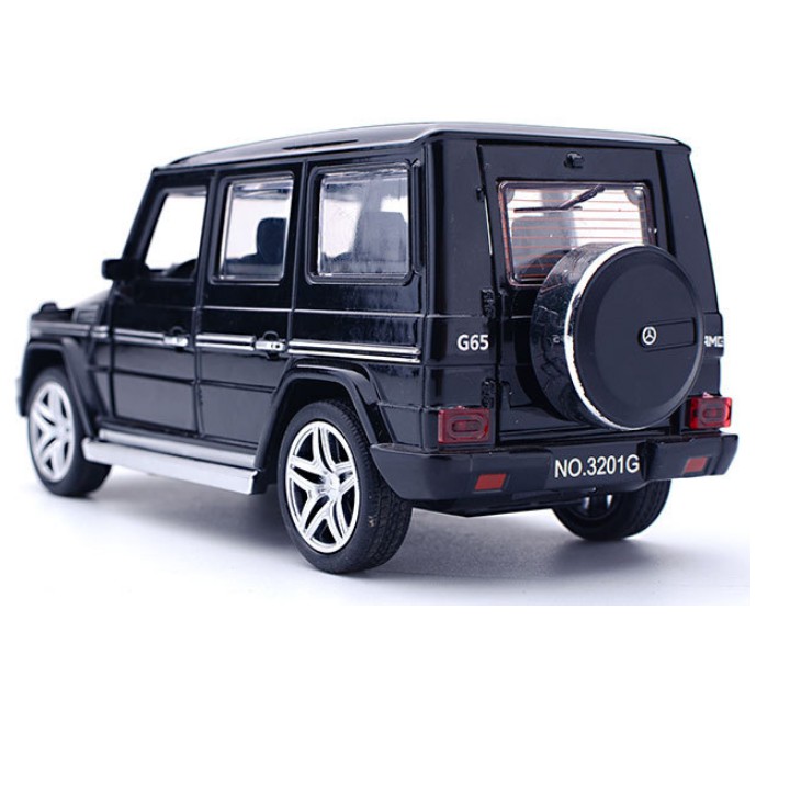 Xe mô hình Mercedes AMG G65 tỉ lệ 1:32 bằng kim loại có âm thanh và đèn đồ chơi trẻ em