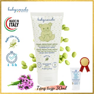 Kem xua muỗi chiết xuất tía tô đất và cây phong lữ Babycoccole 75ml 0M+ nhập khẩu Italy