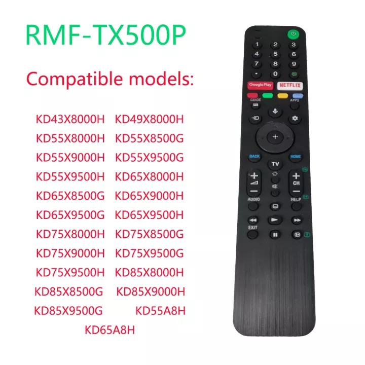 Điều Khiển Từ Xa Thay Thế Cho TV RMF-TX500P KD43X8000H KD49X8000H KD55X8000H KD55X8500G KD55X9000H KD55X9500G KD55X9500H Kd65Xh Kd Kd65X KD55X9000H Kd9500X9500X9500H Kd65X8000X Kd Kd8500G KD55X9000H Kd9500G Kd9500Xt