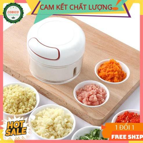 Máy xay đa năng bằng tay dụng cụ cầm tay mini say hành tỏi ớt thịt cá băm nhỏ rau củ quả thực phẩm