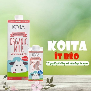 Sữa ít béo hữu cơ Koita 200ml