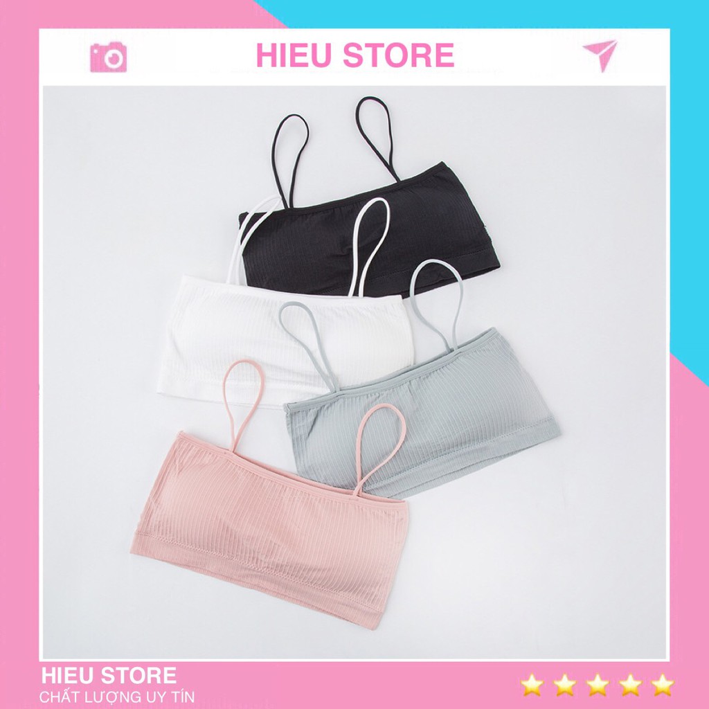💓FreeShip💓 Áo Bra Thắt Nơ Gân Tăm, Áo Lót Bra Cotton 2 Dây, Áo Ngực Bra Hàng Đẹp AL809 HIEU STORE | BigBuy360 - bigbuy360.vn