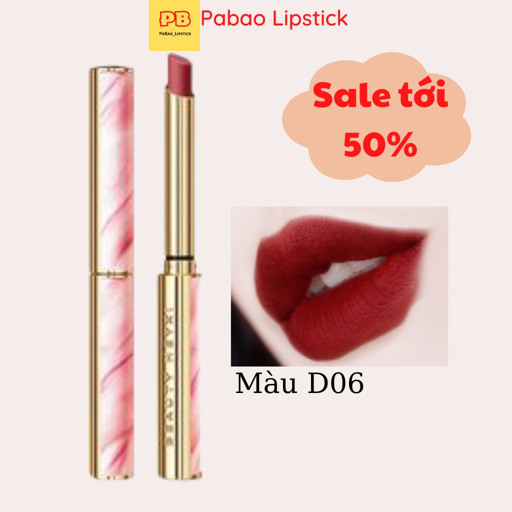 Son nội địa Trung Son lì HEYXI Rose set 4 màu vỏ hồng baby