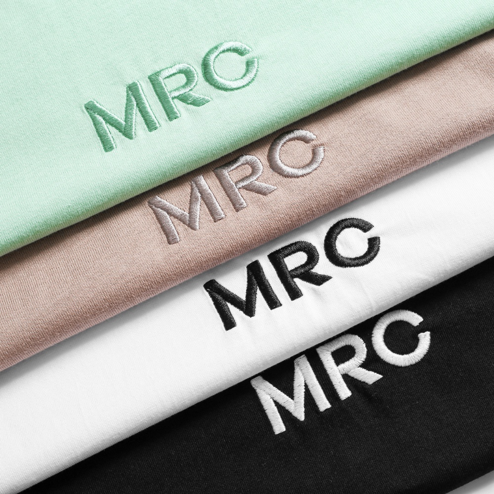 Áo thun cổ tròn UNISEX thêu chữ nổi MRC 2106012 vải Cotton co giãn, dày dặn, form rộng - CUONG STORE | BigBuy360 - bigbuy360.vn