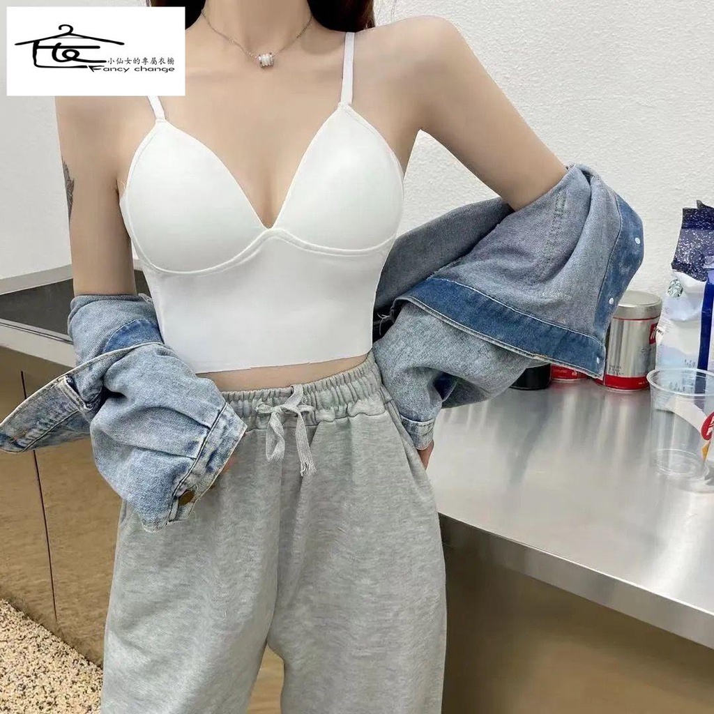 Áo Lót Lụa Không Gọng Chống Chói Thời Trang Hàn Quốc Cho Nữ