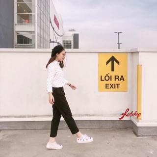 Quần baggy vải 2 ly