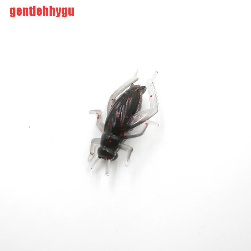 [gentlehhygu]10pcs/Bag Cricket Fishing Lures Black Soft Insect Artificial Bait