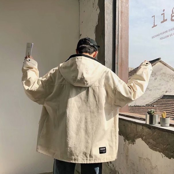 Áo Khoác Hoodie Kiểu Hồng Kông Thiết Kế Trẻ Trung Cho Các Cặp Đôi Cỡ M-2Xl | BigBuy360 - bigbuy360.vn