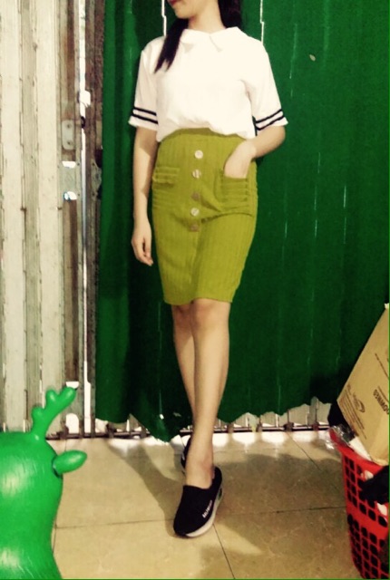 Chân váy bút chì thun gân bảng to | BigBuy360 - bigbuy360.vn