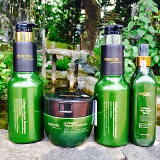 Bộ combo dưỡng tóc Sophia Platinum Collagen Hàn Quốc ( Gội xả, hấp, xịt dưỡng phục hồi)