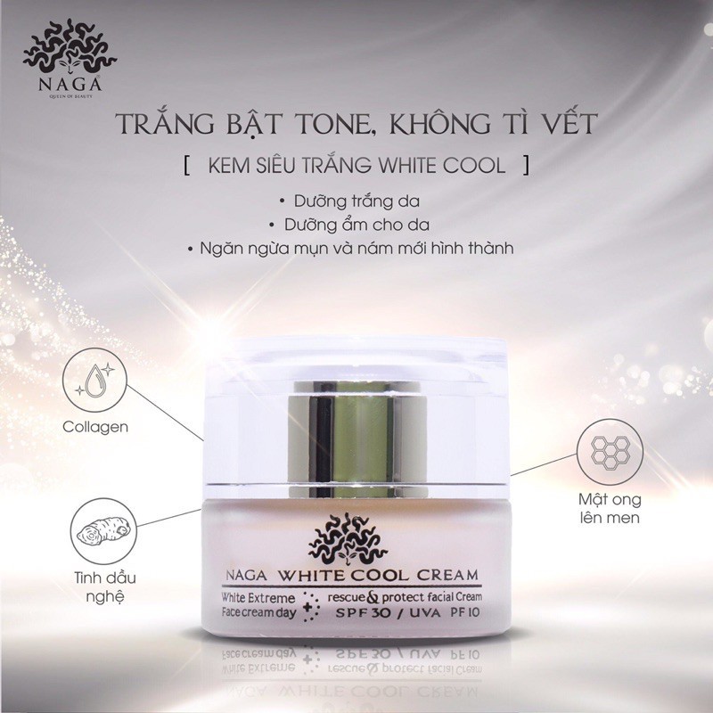 Kem dưỡng trắng da White cool NAGA