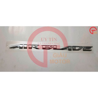 [GIÁ SỐC] CHỮ AIR BLADE BẰNG NHỰA DẺO DÁN SIÊU CHẮC LOẠI TỐT CHO XE MÁY MÀU BẠC ,SẢN PHẨM BỀN ĐẸP.HỢP THỜI TRANG