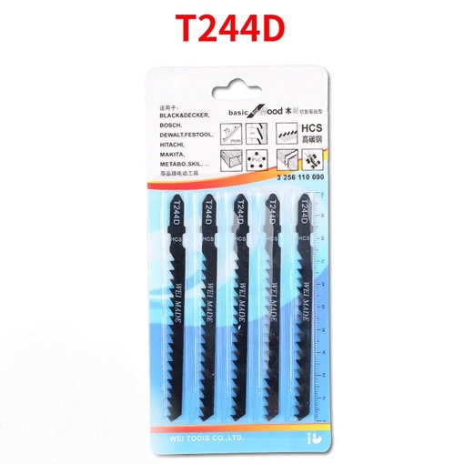 Bộ 5 Lưỡi Cưa Lọng Còn Gọi Là Cưa Sọc T244D Chất Liệu HCS Gắn Phù Hợp Hầu Hêt Các Máy Cưa Lọng