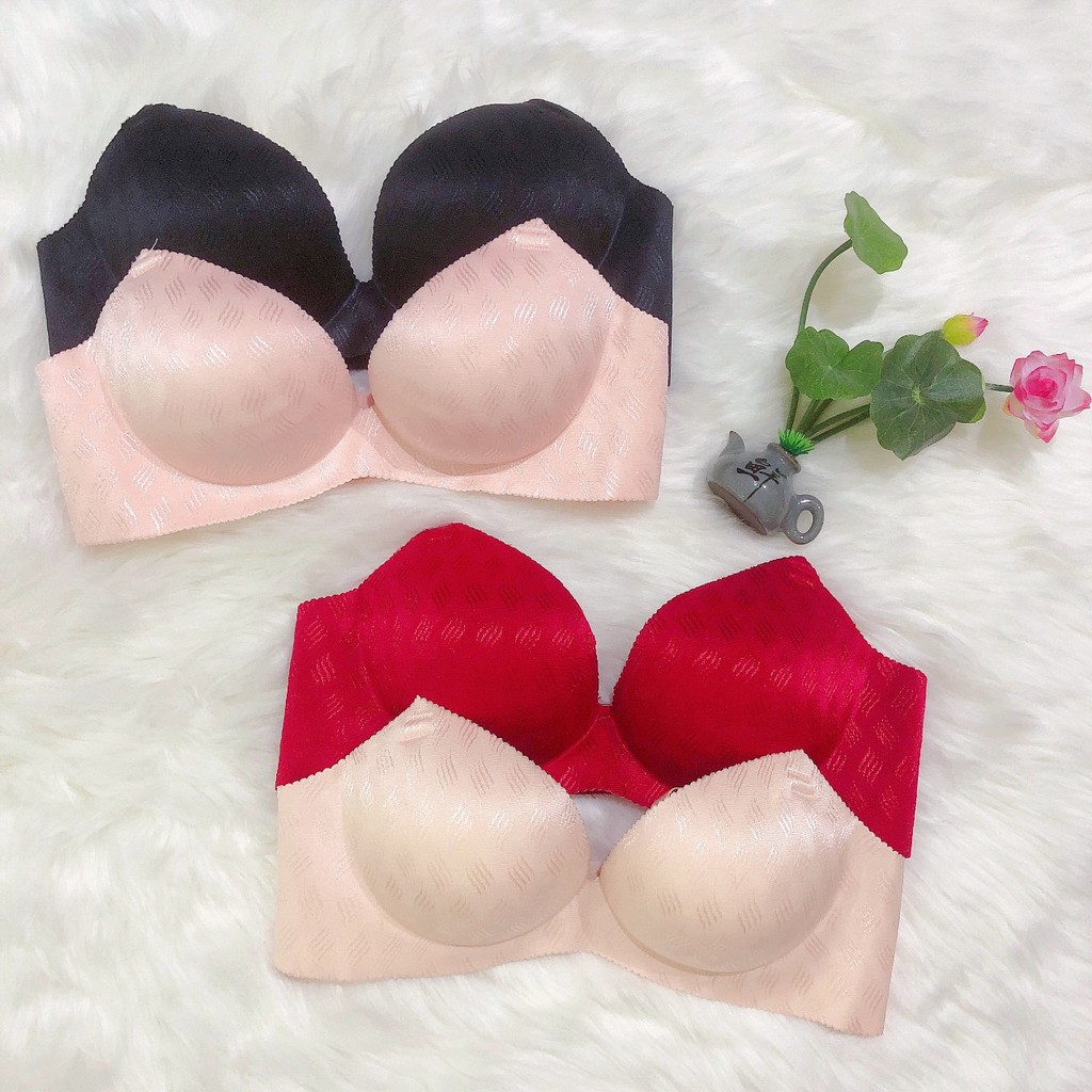 Sale OFF 60%: Áo ngực su gấm không gọng( QC01) thông hơi đệm vừa 2 -2,5 cm cao cấp | BigBuy360 - bigbuy360.vn