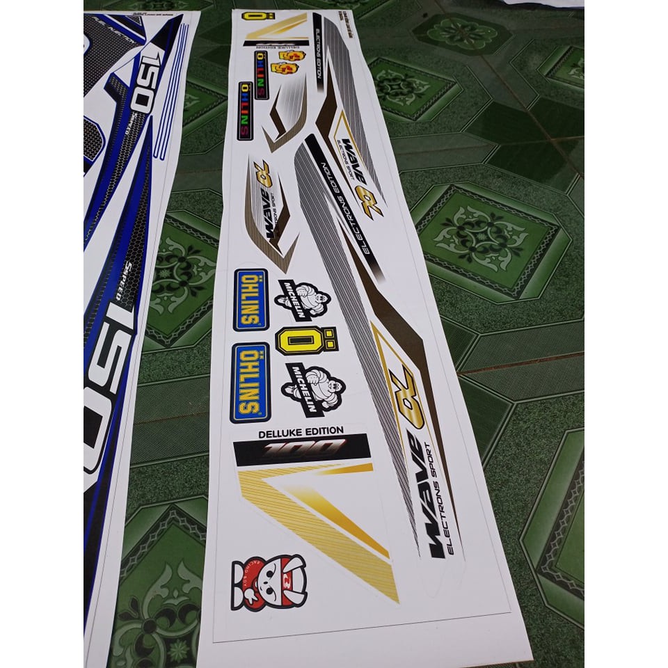 tem rời wave alpha xe trắng