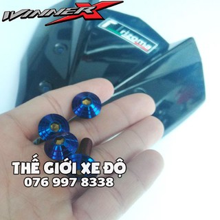 Bộ 4 ốc titan gắn mão Winner X - ốc kiểu Winner X - ốc kiểu titan
