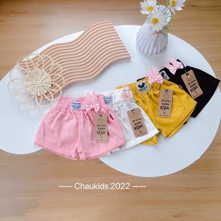 Quần sooc kaki tai thỏ cực đẹp cho bé gái