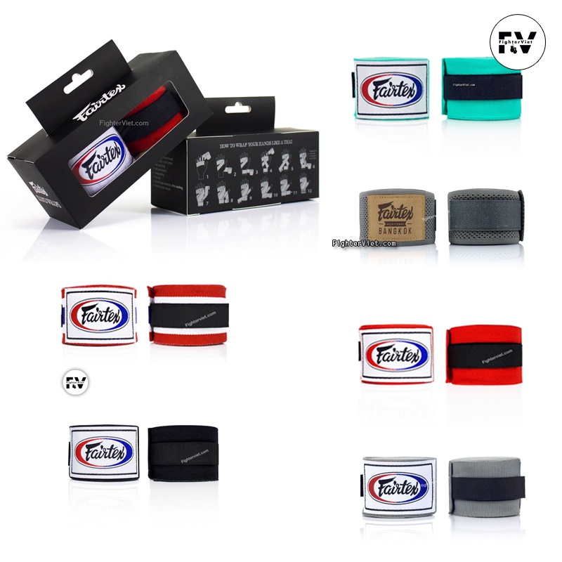 Quấn Tay Handwraps Fairtex Băng Đa Boxing 4.5m Cao Cấp Kèm Hộp