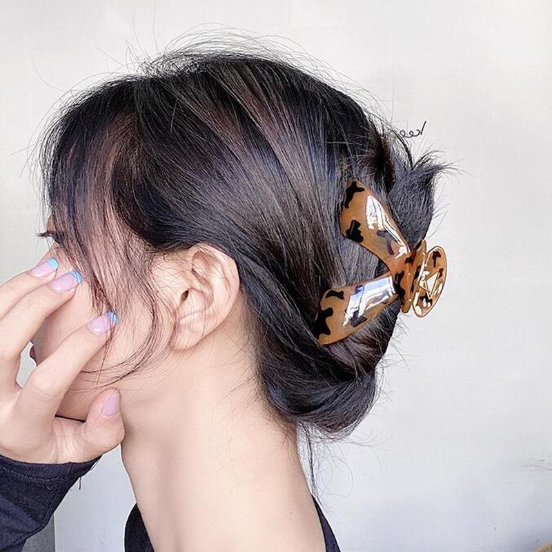Kẹp Tóc Họa Tiết Da Báo Thời Trang Dành Cho Nữ