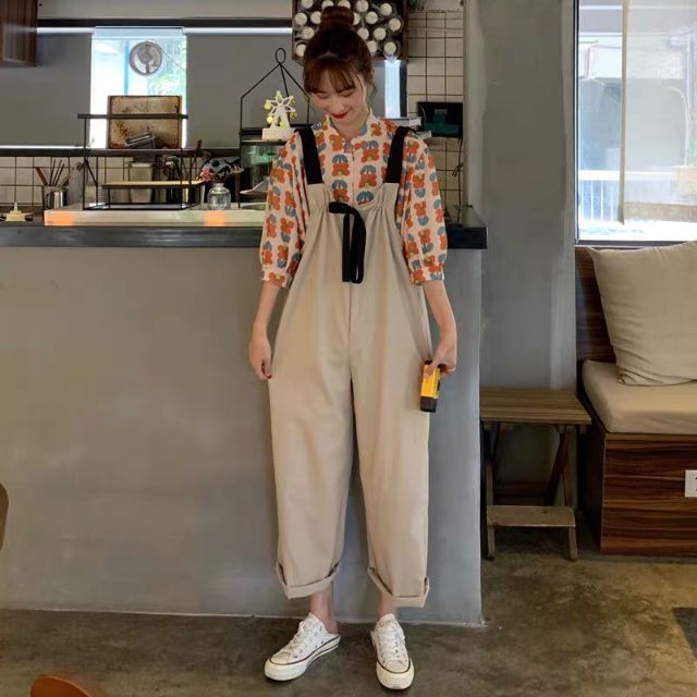 Quần yếm ống suông form dưới 65kg | BigBuy360 - bigbuy360.vn