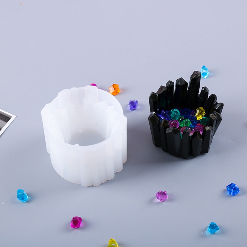 Khuôn silicone tạo hình làm giá đỡ đèn cầy DIY