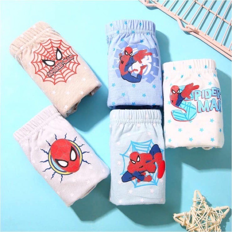 Set 5 Quần Lót Trẻ Em - Mẫu Người Nhện Spider Man