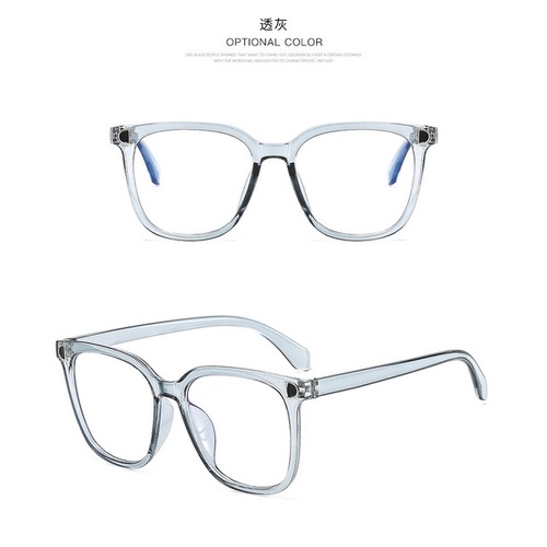 Mắt kính chống tia UV gọng nhựa trong suốt thời trang sành điệu