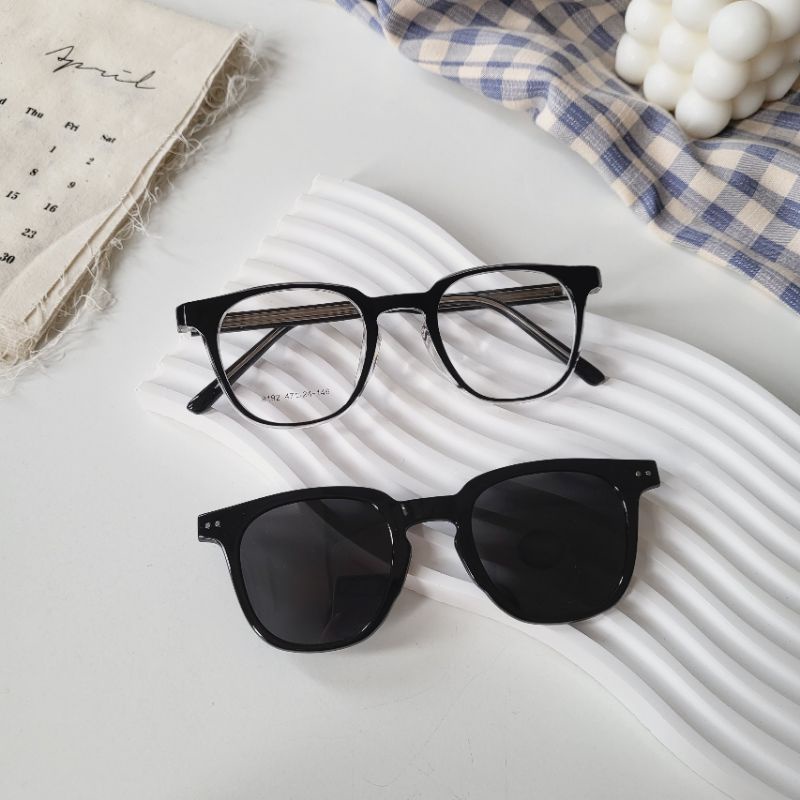 Kính mát thời trang nam nữ Chilistore Kính râm cận 2 trong 1 chống UV400 8192