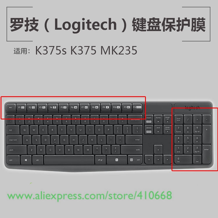 Miếng Dán Bàn Phím Bluetooth Không Dây Logitech K235 Mk235 Mk315 K375 K375S