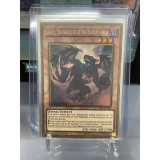 [ Dưa Hấu Yugioh ] Lá bài thẻ bài Graff Malebranche of the Burning Abyss - Gold Rare - Tặng bọc bài nhựa bảo quản