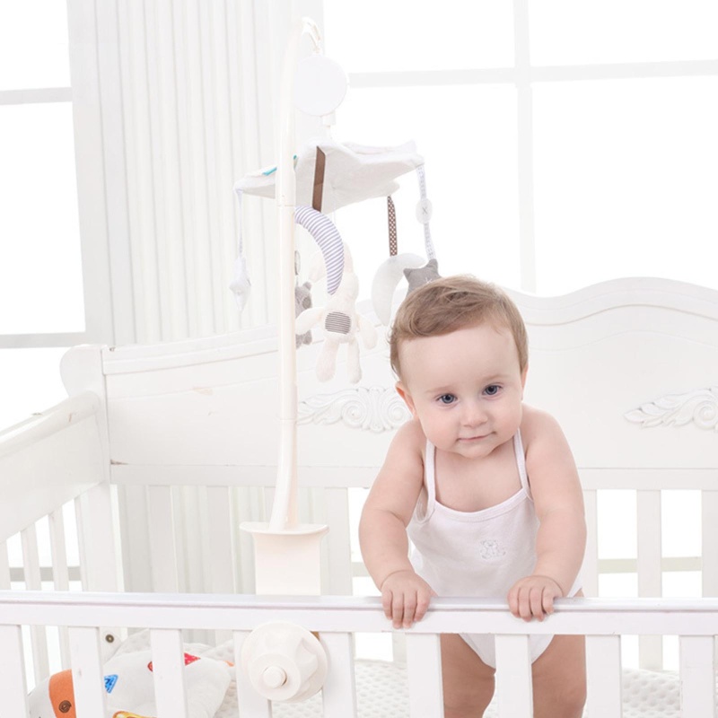 Chuông Gió Di Động Nhồi Bông Phát Nhạc Treo Nôi Em Bé Sơ Sinh