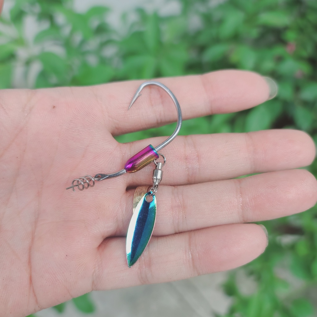 Lưỡi Câu Cá Lóc Cao Cấp AR15 THẾ GIỚI ĐỒ CÂU LURE 68 Lưỡi Câu Cá Lóc Mồi Mềm NFF Câu Lure Cá Lóc Chẽm