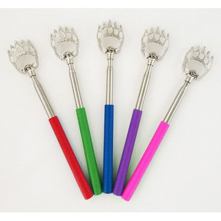 Cây gãi lưng hình gấu. Cây gãi ngứa inox phiên bản hình bàn tay gấu dài 60cm