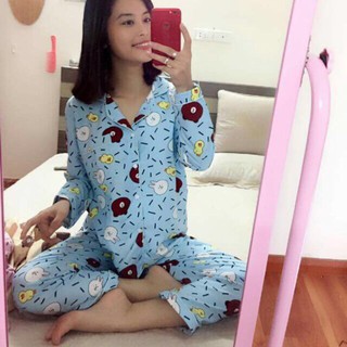 Bộ Pijama cao cấp thô kate