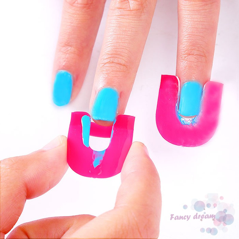 Set 26 phụ kiện hỗ trợ sơn móng chống nhòe 10 kích cỡ