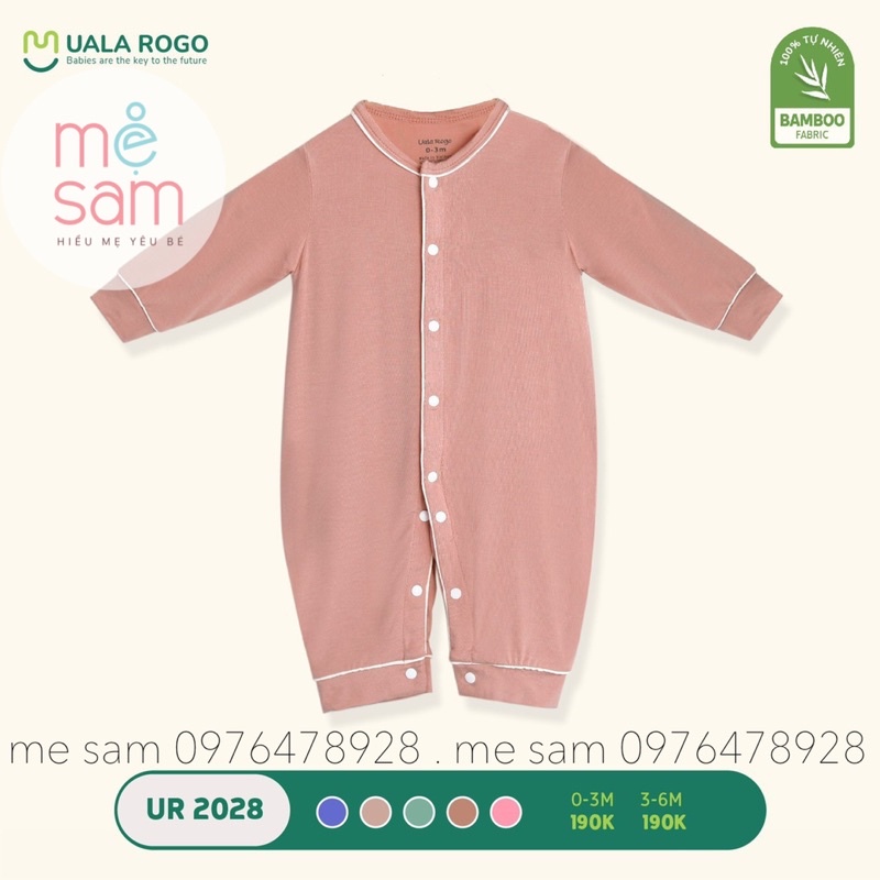 Body suit dài tay Bamboo ualarogo UR 2028