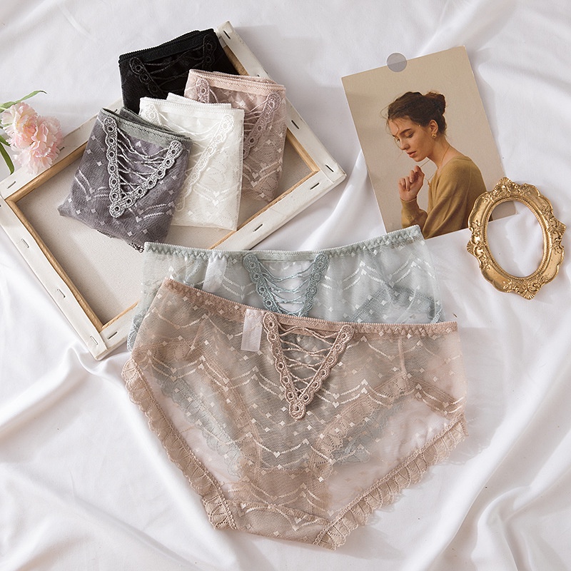 Quần lót nữ ren sexy gợi cảm kháng khuẩn cao cấp QLN30