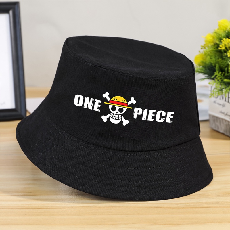 Nón Vành Chất Liệu Cotton In Hình Anime ONE PIECE Thời Trang